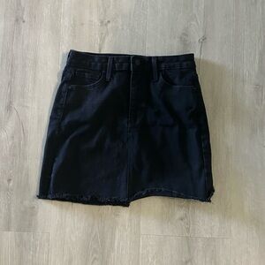 Black Denim Skirt